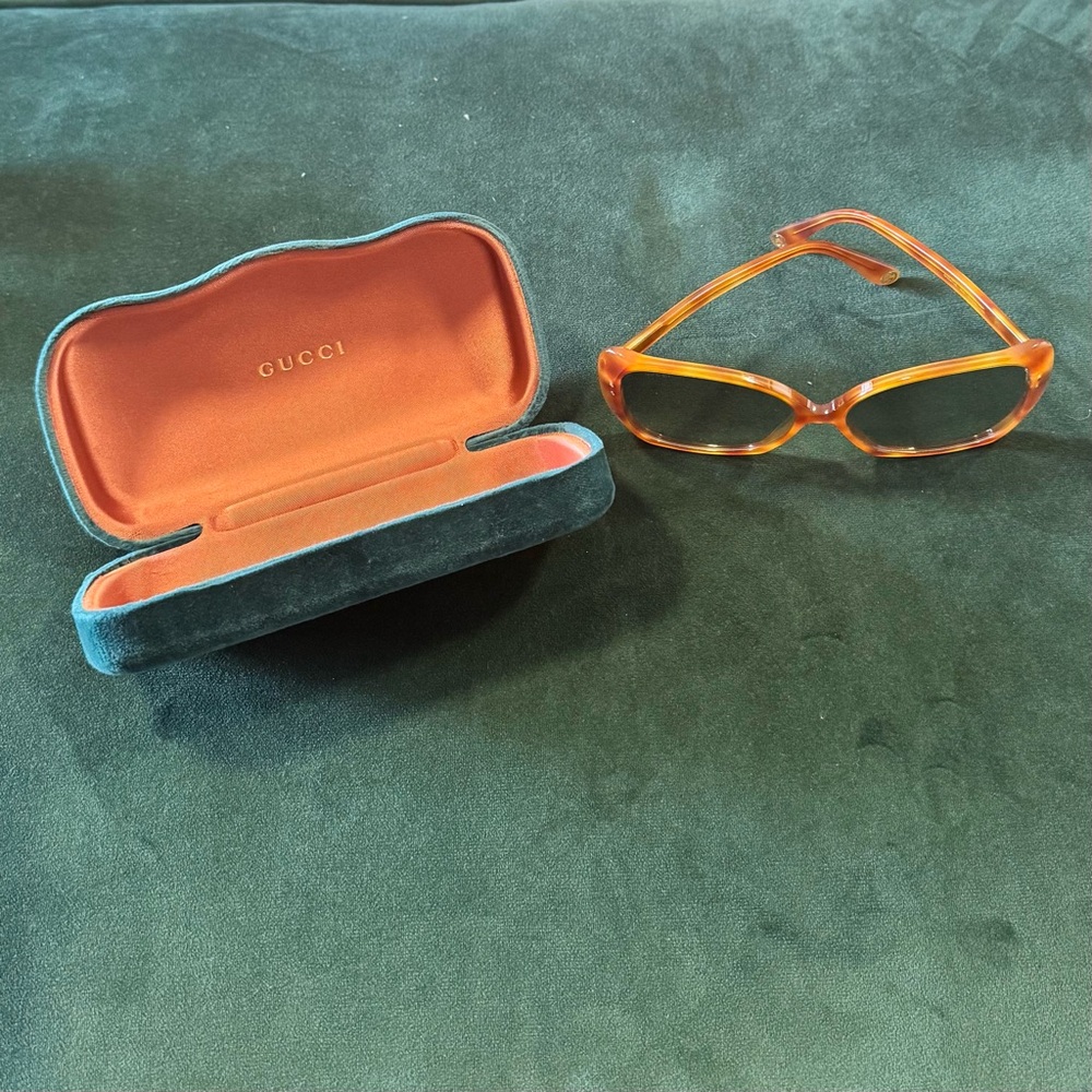 Gucci Orange Retro-Inspired Sunglasses